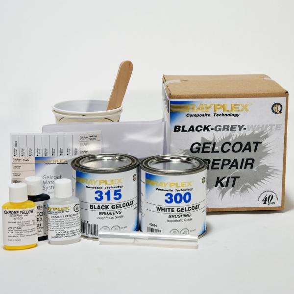 BlackGreyWhite Gelcoat Repair Kit