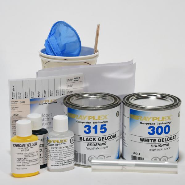 BlackGreyWhite Gelcoat Repair Kit CY