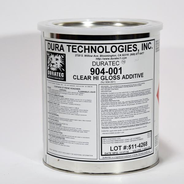 Duratec Clear HiGloss Gelcoat Additive 3.78L