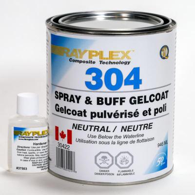 Spray & Buff Neutral Gelcoat 946 ml  c/w Catalyst