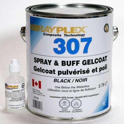 Spray & Buff Black Gelcoat 3.78L c/w Catalyst