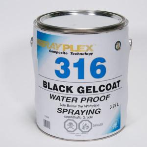 Black Gelcoat 3.78L Spray c/w Hardener