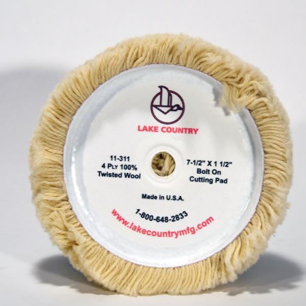 LAMBSWOOL VELCRO POLISHING PAD 7.5" X 1.5"