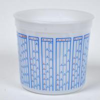 PLASTIC MEASURING TUB 64 OZ 2.5 QT