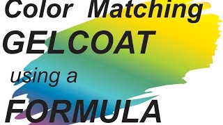 Gelcoat Color Matching Chart