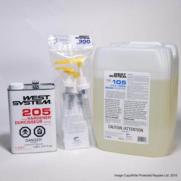 205C Hardener/5Gallon Resin + Pumps KIT