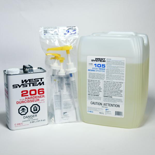 206C Hardener/5Gallon Resin + Pumps KIT