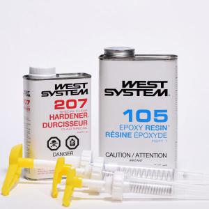  207SA Hardener/CLEAR Resin QT+ Pumps KIT